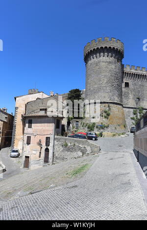 Bracciano, Italien - 30 Juni 2019: Orsini Schloss in Bracciano Stockfoto