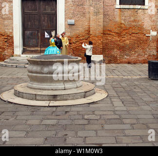 Venedig, eine mittelalterliche Stadt in Italien Stockfoto