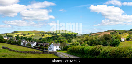 Ein Sommertag in Broughton Beck nördlich von Ulverston, Cumbria, Großbritannien Stockfoto