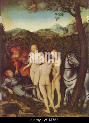 Lucas Cranach der Ältere - Urteil, Paris 1527. Stockfoto