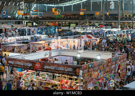 STUTTGART, DEUTSCHLAND - Jun 29 2019: Übersicht auf Comic Con Deutschland Stuttgart, zwei Tag Fan Convention Stockfoto