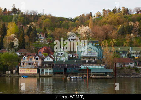 Blick auf Beska, Donau, Serbien, Europa Stockfoto