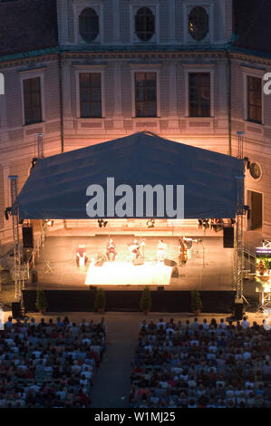 Konzert im Brunnenhof, Open Air Konzert, Fountain-Courtyard, Residenz, Brunnenhof, München, Bayern, Deutschland Stockfoto