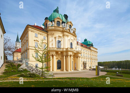 Klosterneuburg mit Stiftskirche, Stift Klosterneuburg, Donau, Niederösterreich, Lower Austria, Austria, Europa Stockfoto