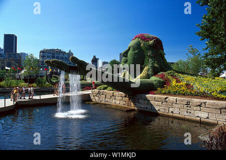 Mosaik Garten, Montreal, Quebec, Kanada Stockfoto