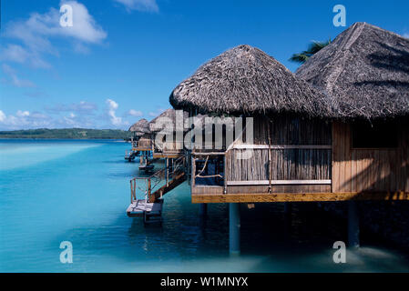 Ein Fuß Insel Aitutaki Pearl Beach Resort Aitutaki, Cook Inseln Stockfoto