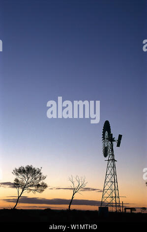 Windrad, Woomera, Stuart Highway South Australia Stockfoto