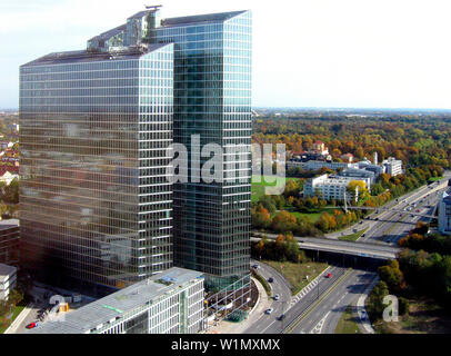 Highlight Business Towers, München Business Towers, München, München, Bayern, Deutschland, Helmut Jahn Stockfoto