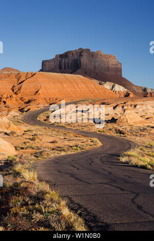 Goblin Valley Road, Wild Horse Butte, Utah, USA Stockfoto