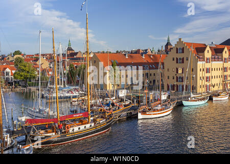 Anzeigen von Svendborg auf der Insel Fünen, Dänische Südseeinseln, Süddänemark, Dänemark, Skandinavien, Nordeuropa Stockfoto