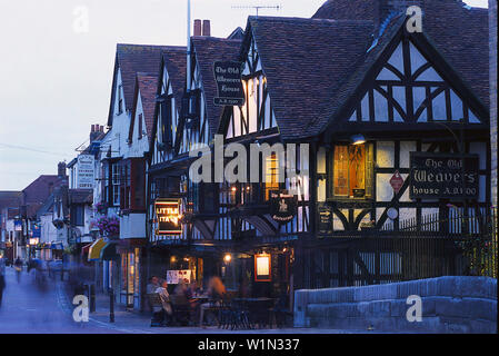 Der alte Weber Haus, Canterbury, Kent England Stockfoto