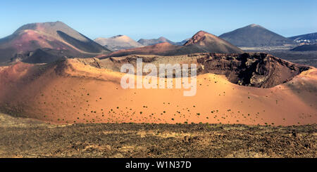 Parque Nacinal de Timanfaya Nationalpark Timanfaya Lanzarote, Kanarische Inseln, Spanien Stockfoto