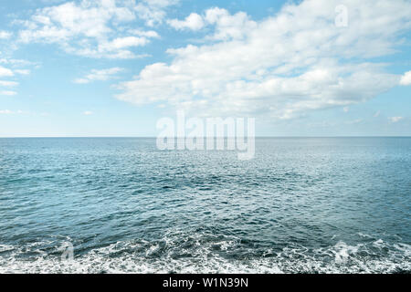 Blick über den Atlantischen Ozean von Valle Gran Rey, La Gomera, Kanarische Inseln, Spanien Stockfoto