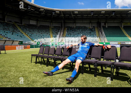 Den Haag, Niederlande. 03 Juli, 2019. DEN HAAG, photocall ADO Den Haag, Fußball, Saison 2019-2020, 03-07-2019, Kyocera Auto Jeans Stadion, Kredit: Pro Schüsse/Alamy leben Nachrichten Stockfoto