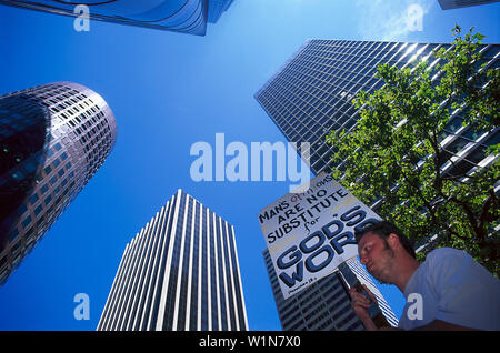 Prediger, Downtown, San Francisco, Kalifornien, USA Stockfoto