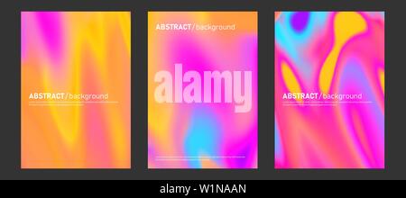Minimale abstrakte deckt Designs. Fluid kreative Vorlagen. Geometrische flüssige Formen. Trendy vektor Sammlung. Stock Vektor