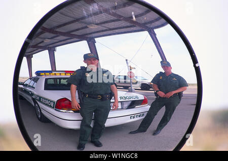 Border Patrol Agenten, in der Nähe von Marfa Texas USA Stockfoto