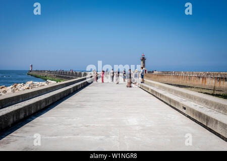 Tavira Leuchtturm, Porto, Portugal. Stockfoto