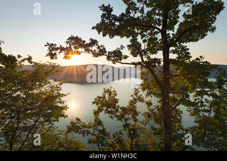 Biggesee, in der Nähe von Attendorn, Rothaargebirge, Sauerland, Nordrhein-Westfalen, Deutschland Stockfoto