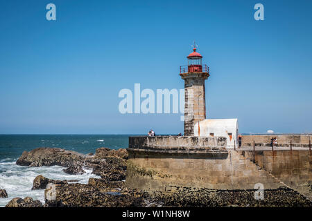 Tavira Leuchtturm, Porto, Portugal. Stockfoto