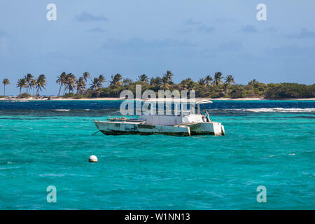 St. Vincent und die Grenadinen, Petit Tabac, Tobago Cays Stockfoto