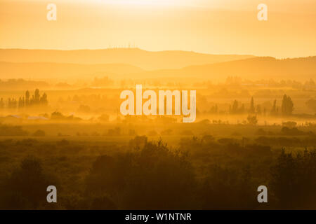 In den Feldern an Region del Maule im südlichen Chile Dawn Stockfoto