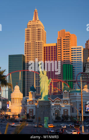 New York New York Hotel, Strip, Las Vegas Boulevard South, Las Vegas, Nevada, USA Stockfoto