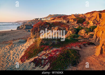Sonnenuntergang an der Pazifikküste, Dillon Beach, Bodega Bay, Sonoma, Kalifornien, USA Stockfoto