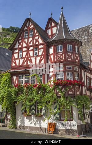 Frame Haus Altes Haus in Bacharach am Rhein, Oberes Mittelrheintal, Rheinland-Pfalz, Deutschland, Europa Stockfoto