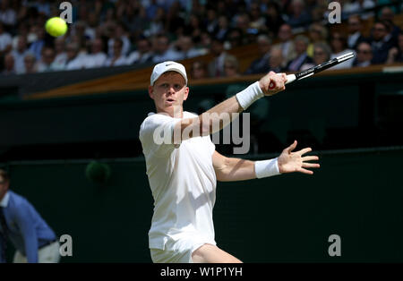 London, Großbritannien. 3. Juli 2019. Die Wimbledon Championships 2019. Kyle Edmund, Großbritannien, 2019 Credit: Allstar Bildarchiv/Alamy leben Nachrichten Stockfoto