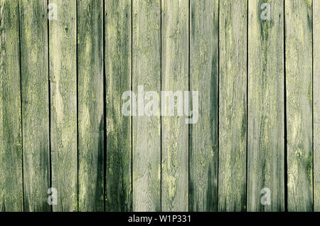 Hintergrund ist der Alte, vintage Boards mit Peeling grüne Farbe. Stockfoto