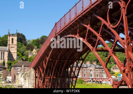 Ironbridge Brücke Ironbridge Gorge Iron Bridge Shropshire England GB UK Europa Stockfoto