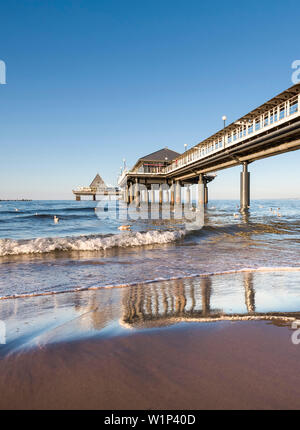 Pier, Heringsdorf, Insel Usedom, Mecklenburg-Vorpommern, Deutschland Stockfoto
