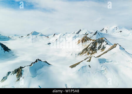 Kluane Icefield, Kluane Nationalpark, Yukon, Kanada Stockfoto