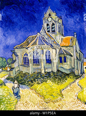 Vincent Van Gogh, die Kirche in Auvers-sur-Oise, Blick aus dem Chevet, Post Impressionist Malerei, 1890 Stockfoto