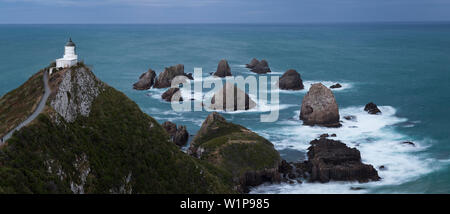 Nugget Point, Catlins, Otago, Südinsel, Neuseeland, Ozeanien Stockfoto