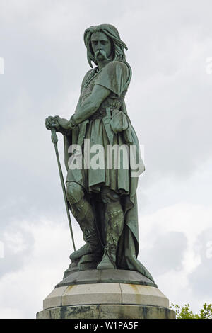 Statue von Vercingétorix in der Nähe von Alise-Sainte-Reine, Departement Côte-d'Or, Burgund, Frankreich, Europa Stockfoto