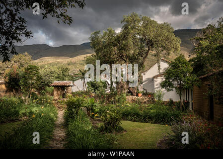 Casamuseo von Antonio Ricaurte, Villa de Leyva, Departamento Boyacá, Kolumbien, Südamerika Stockfoto