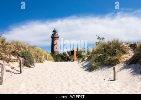 "Darß Leuchtturm, Ostsee, Mecklenburg-Vorpommern, Deutschland, Europa" Stockfoto