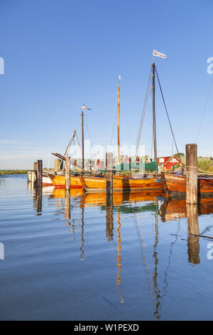 Hafen in Althagen, Ostseebad Ahrenshoop, Fischland-Darß-Zingst, Ostsee, Mecklenburg-Vorpommern, Norddeutschland, Deutschland, Stockfoto