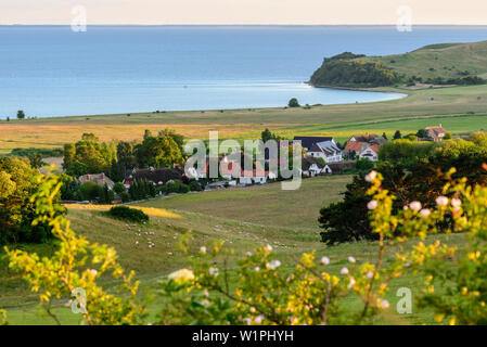 Blick von der Bakenberg, mönchgut, Rügen, Ostseeküste, Mecklenburg-Vorpommern, Deutschland Stockfoto