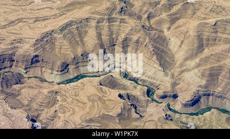 Tiefe Schlucht in den Highlands von Afghanistan Stockfoto