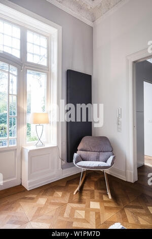 Jugendstil Wohnung mit moderner Ausstattung, Hamburg, Norddeutschland, Deutschland Stockfoto