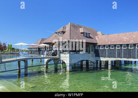 Badehaus in Rorschach am Bodensee, Kanton St. Gallen, Ostschweiz, Schweiz, Europa Stockfoto