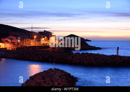 Les Goudes bei Cap Croisette in der Nähe von Marseille, Provence, Frankreich Stockfoto