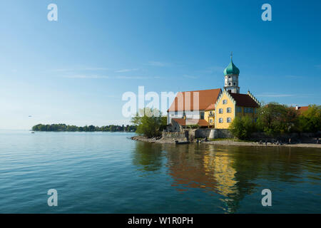 Saint George Church, Wasserburg, Bodensee, Bayern, Deutschland Stockfoto