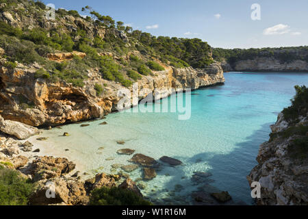 Caló des Moro, Llombards, Mallorca, Balearen, Spanien Stockfoto