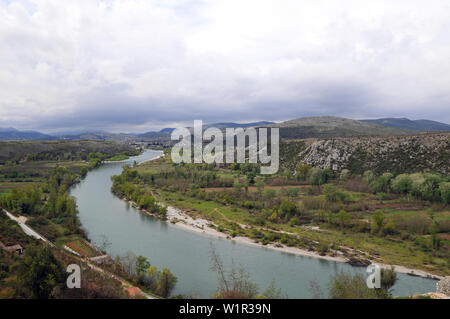 Neretva, Počitelj, Bosnien und Herzegowina, Bosna i Hercegovina Stockfoto