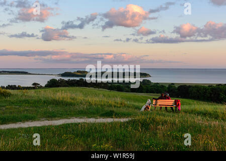 Blick von der Bakenberg, mönchgut, Rügen, Ostseeküste, Mecklenburg-Vorpommern, Deutschland Stockfoto