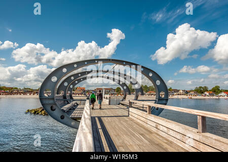 Pier, Kellenhusen, Ostsee, Schleswig-Holstein, Deutschland Stockfoto